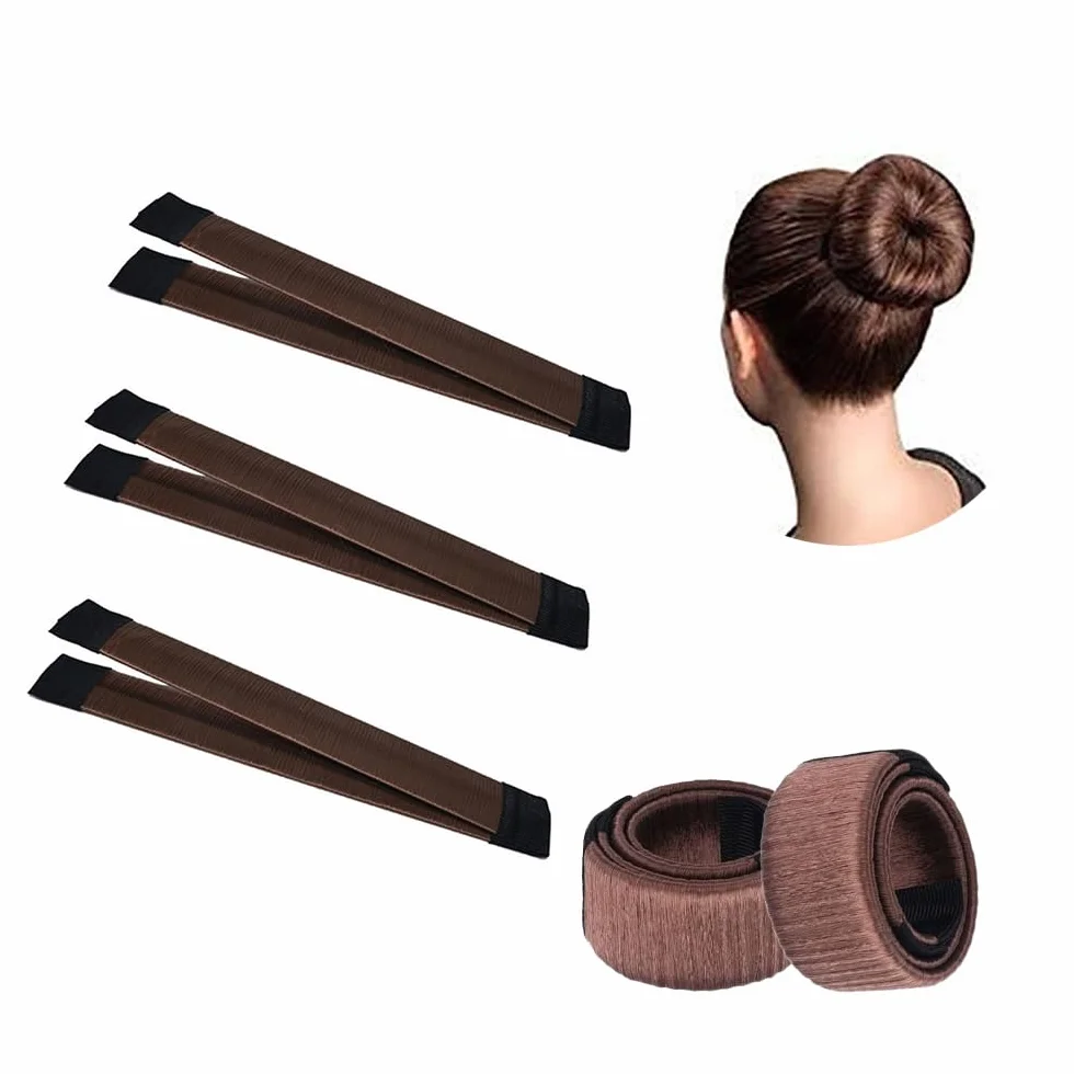TRIXES Strumento per Styling Chignon Pack da 3 – Accessori per chignon resistenti e flessibili per acconciature raccolte facili e sicure, styling rapido, adatto per uso domestico o in salone