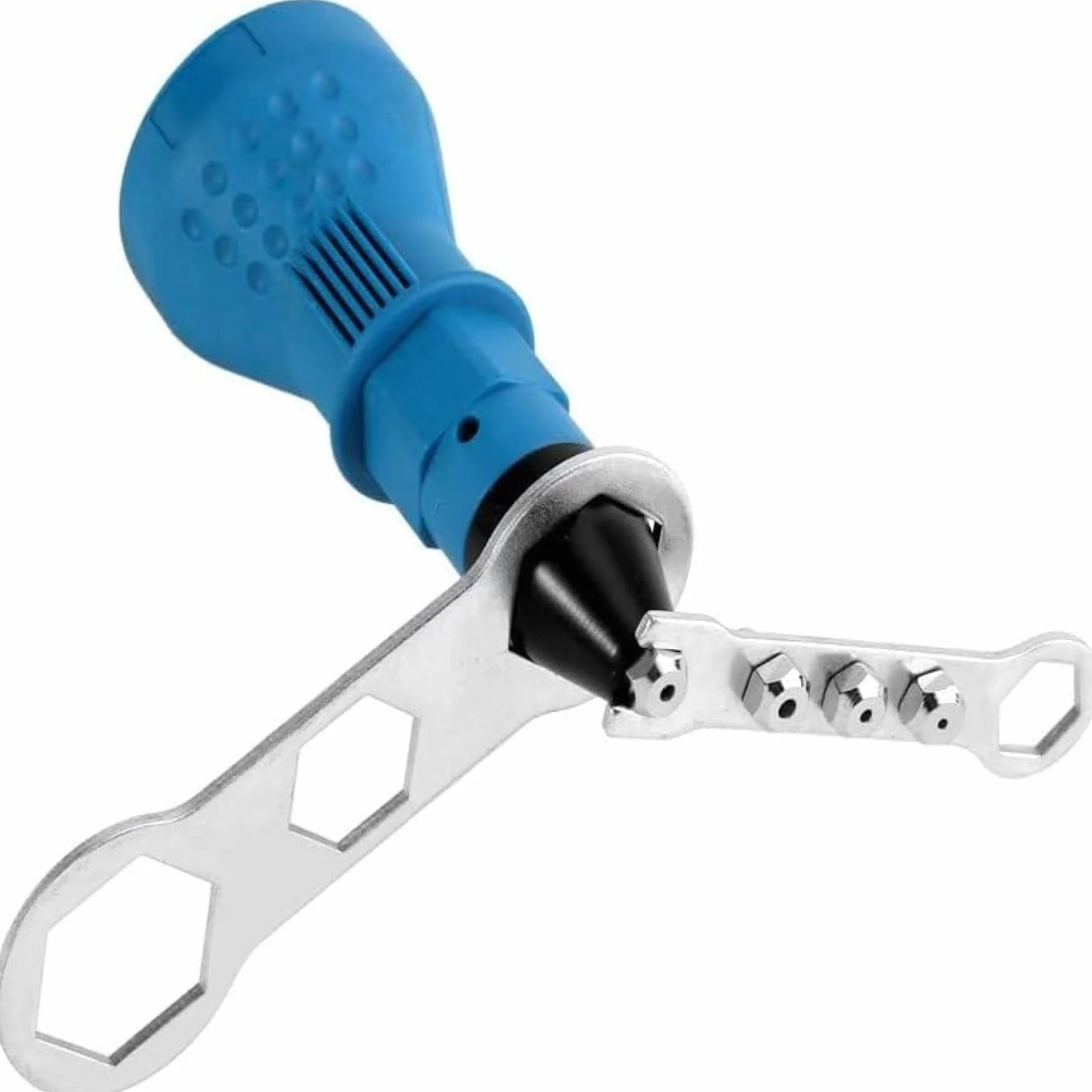 Rivettatrice elettrica con testa di conversione per rivetti a strappo, trapano pneumatico ricaricabile 2 in 1