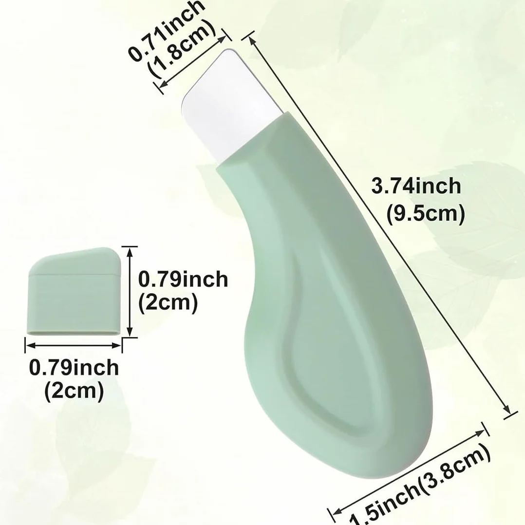 2 Pcs Spatola per la Pulizia Profonda della Pelle, Strumento per la Rimozione dei Punti Neri, per Pulizia Profonda del Viso Peeling e Cura Rimozione e Punti Neri