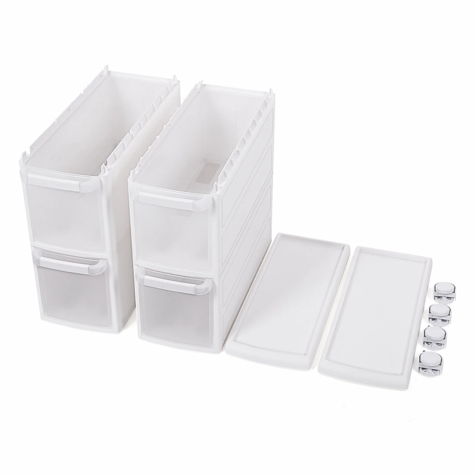 Songmics Carrello Da Bagno Mensola Scaffale Multiuso Bianco 18 x 84.5 x 46 cm