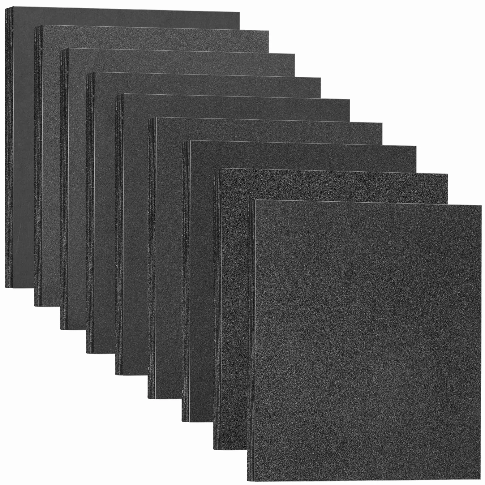 Carta Abrasiva Impermeabile 230x280mm Grane 120-2000 Carburo di Silicio Levigatura a Secco e Umido 18 Pezzi
