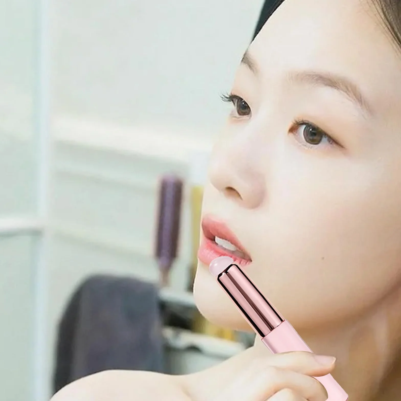 Rossetto Applicatore Silicone Lip Brush Make Up Brush Silicone Pennello Correttore Trucco Pennelli Testa Rotonda Lip Brush