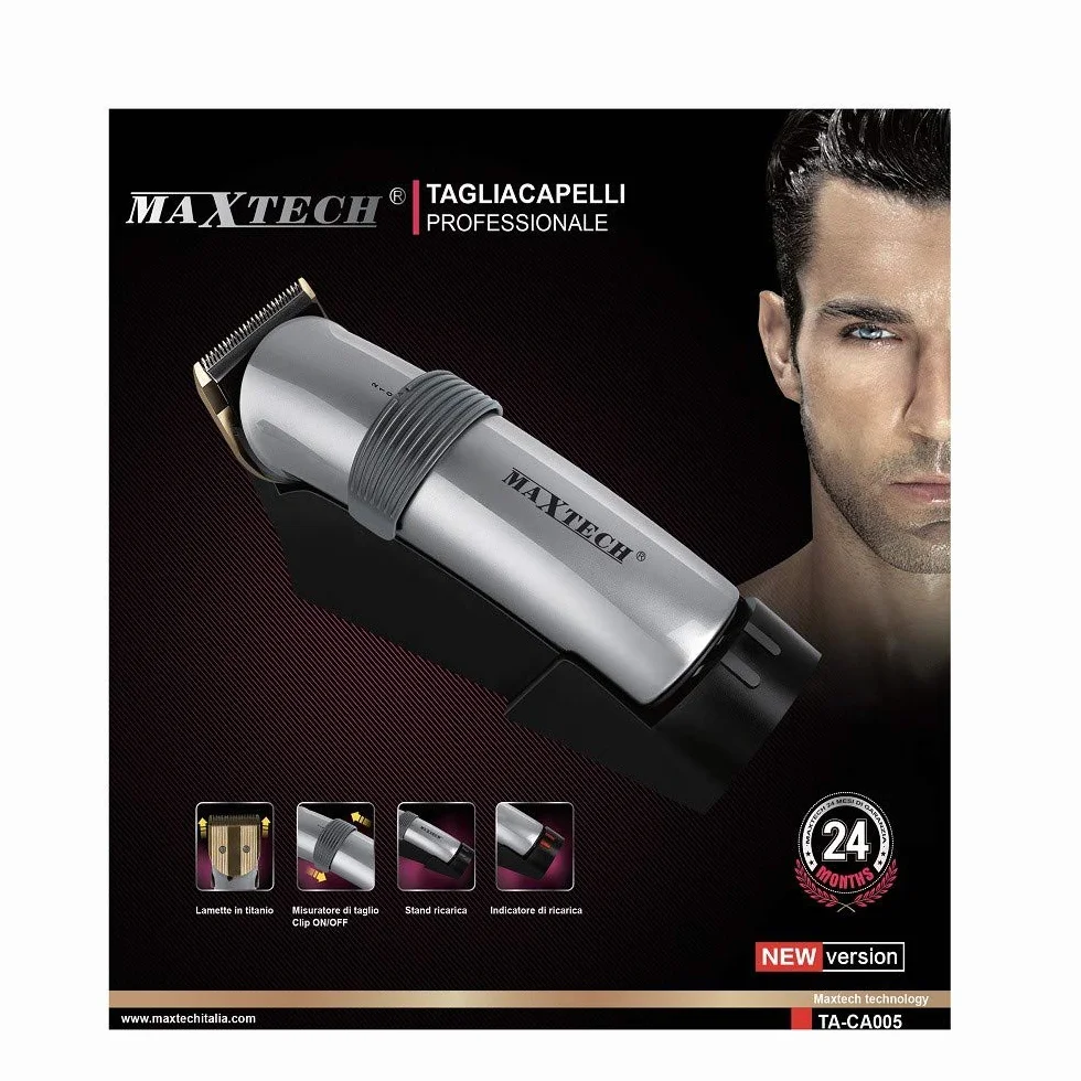 Trade Shop - Tagliacapelli Rasoio Con Batteria Ricaricabile Regolabile Professionale Maxtech Ta-ca005