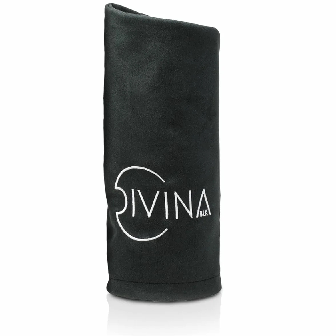 Plopper DIVINA BLK turbante in microfibra anti-crespo per il plopping dei capelli mossi, ricci, super ricci e afro