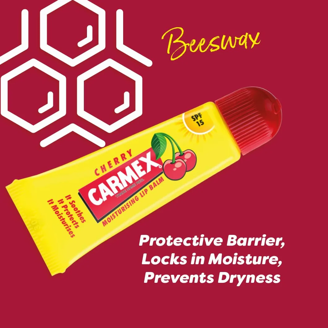 Carmex SPF15 Cherry Lip Balm Tube 10g