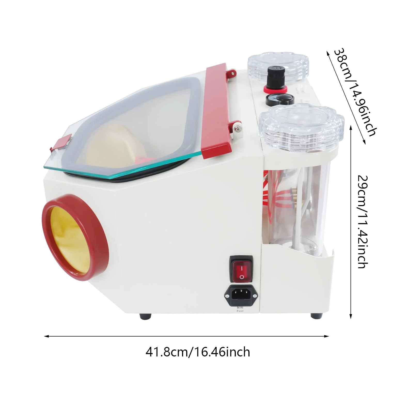 Sabbiatrice Dentale Fine Double Pen Sandblaster 220V con LED