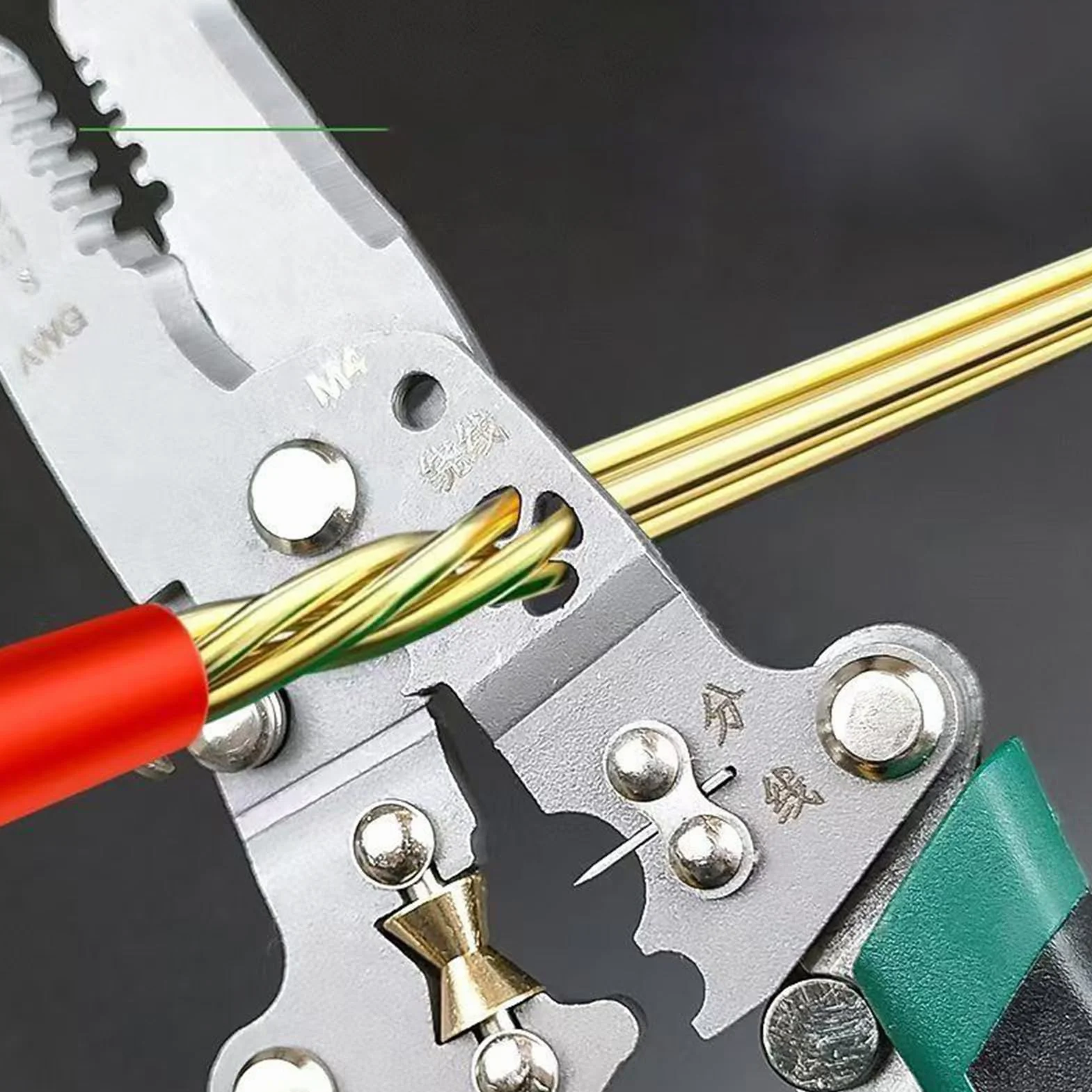 Pinze Multifunzione 8 in 1 con Rilevatore di Tensione, Attrezzo Elettricista per Progetti Elettrici