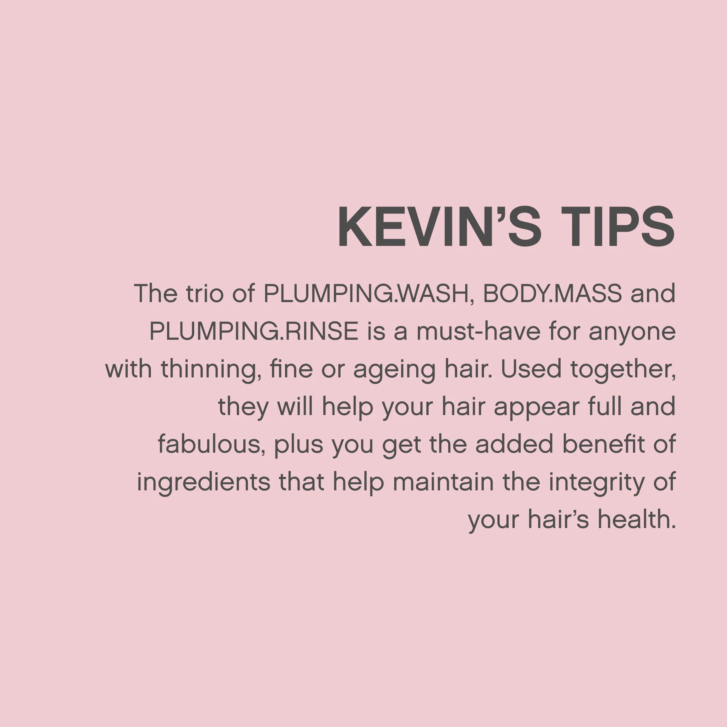 Kevin Murphy - Balsamo Per Capelli Kevin Murphy Plumping Rinse - Linea Shampoo e Balsamo - 250ml
