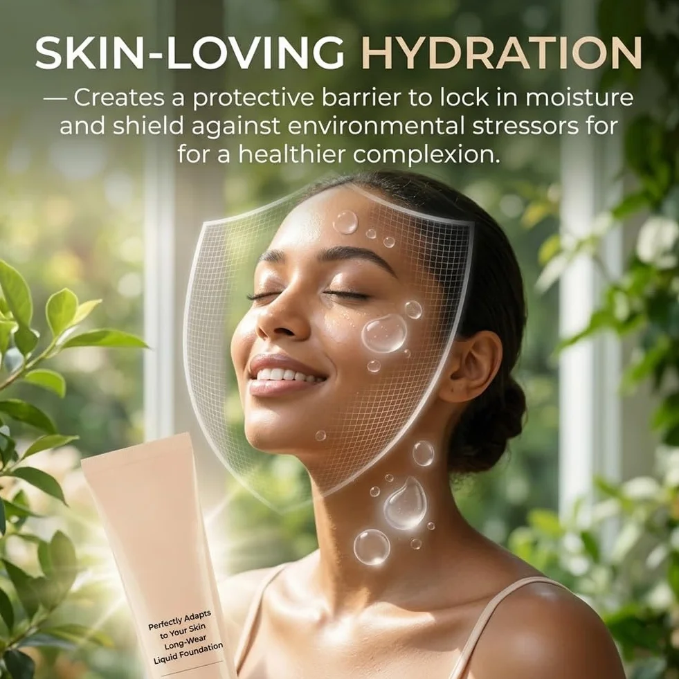 Luxe Cosmetics Colour Changing Foundation, Luxe Foundation Colour Changing Spf 50 for Mature Skin, Medium Coverage, Buildable Formula, Lightweight, Long-Lasting (1 Pcs)