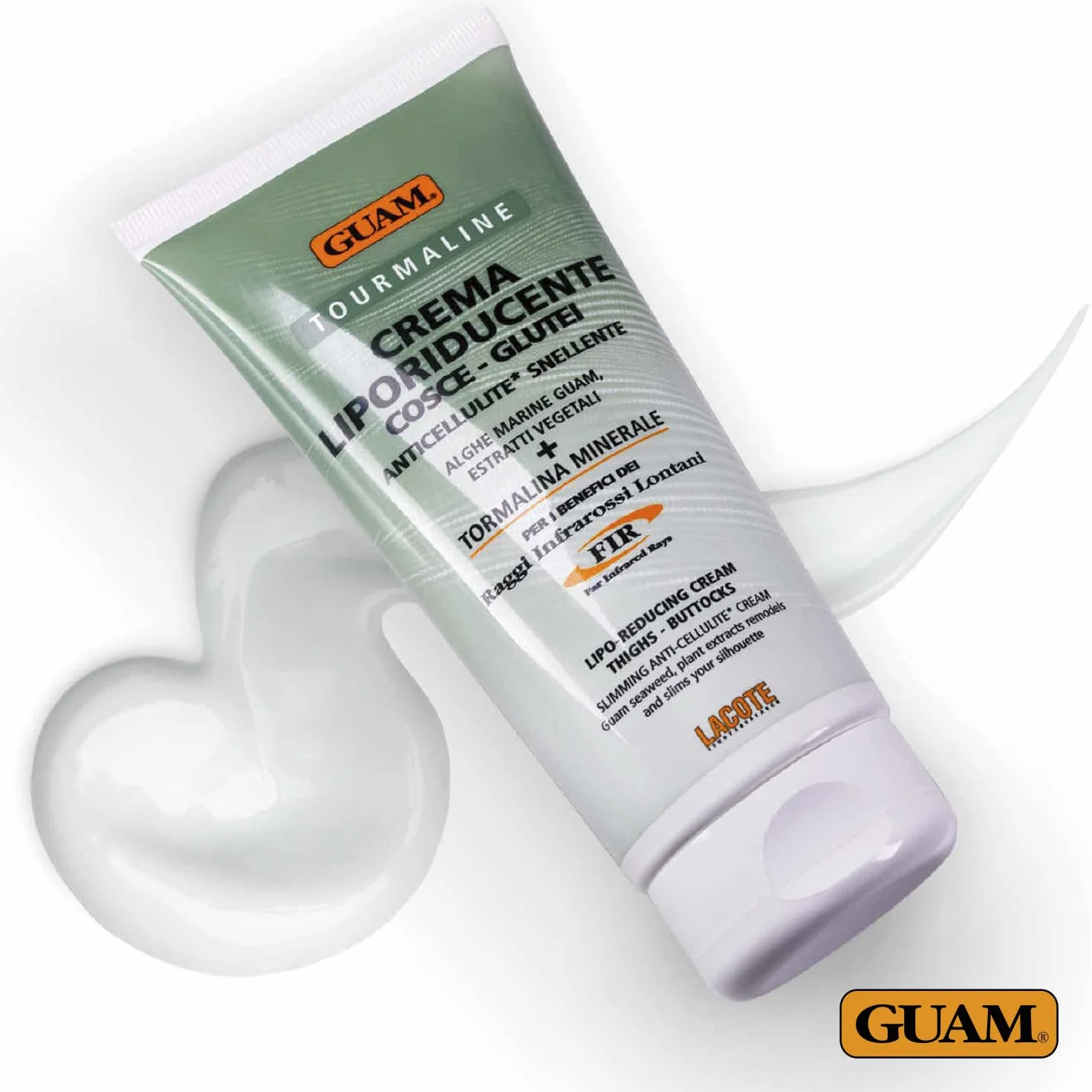 Guam Crema Liporiducente per Cosce e Glutei Alla Tormalina Minerale, 200Ml