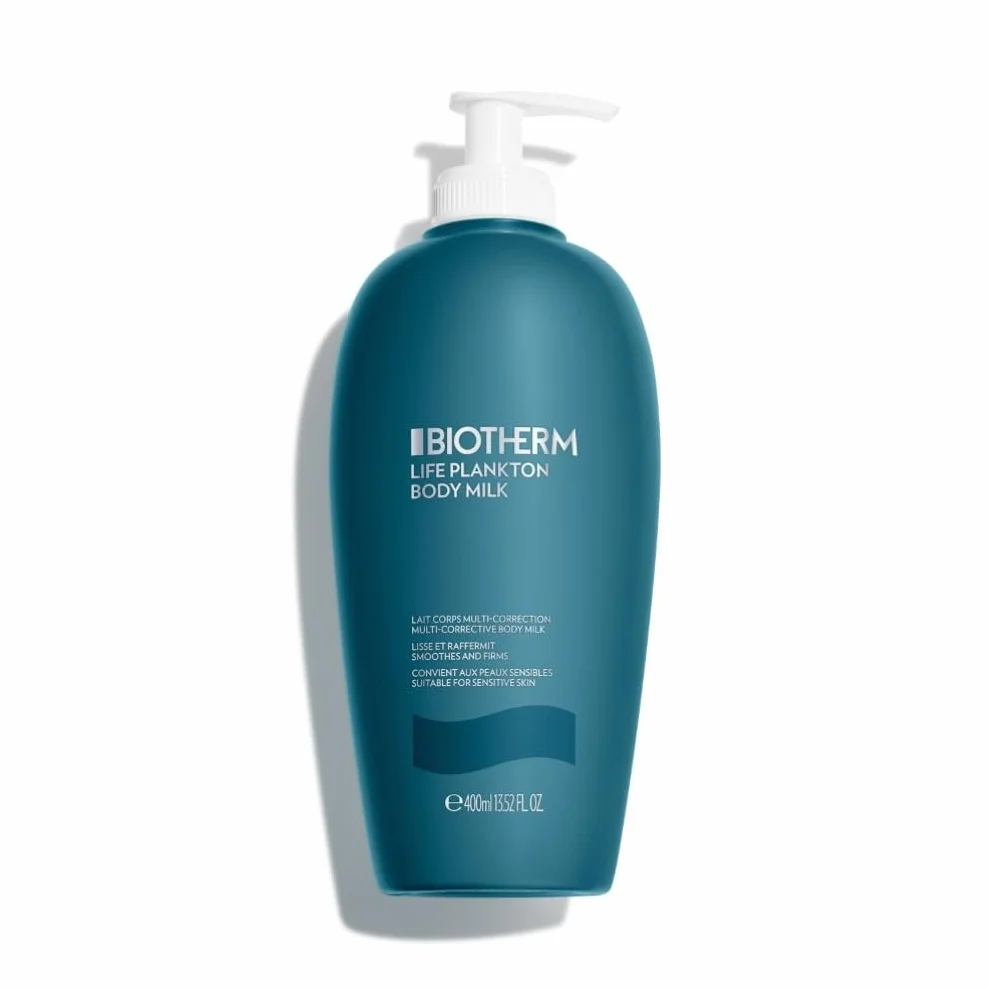 BIOTHERM Life Plankton Body Milk, Latte Corpo Multi-Correttivo, Nutriente e Levigante, Pelle Più Elastica, Adatto alle Pelli Sensibili, Con Life Plankton e Burro di Karité, Omega 6 e Omega 9, 400 ml