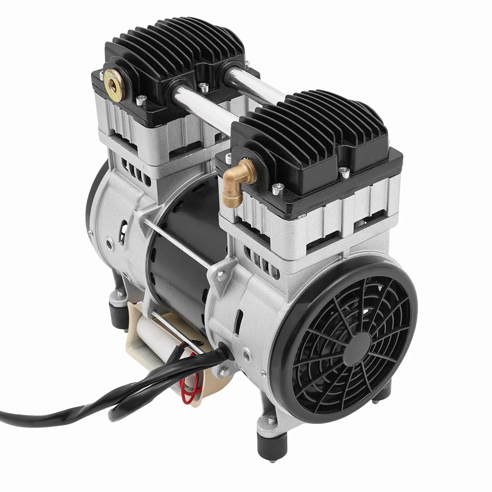 Compressore d'Aria Silenzioso 1500W 145L/min 2800 giri/min Testa in Rame per Officina Riparazioni Auto