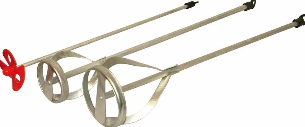 Haromac Mixing paddle-set 3 teilig, in lamiera di acciaio zincata
