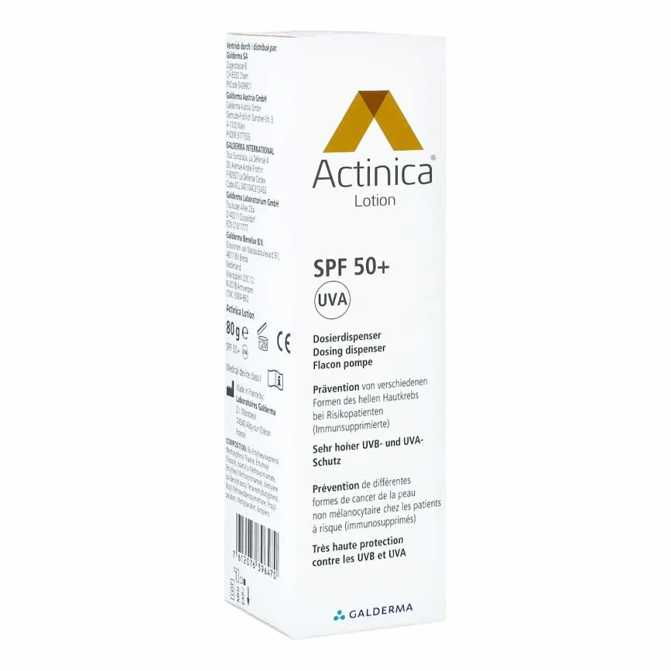Actinica Lotion Dosierspender sehr hoher UVB- und UVA-Schutz, 80 g Lozione