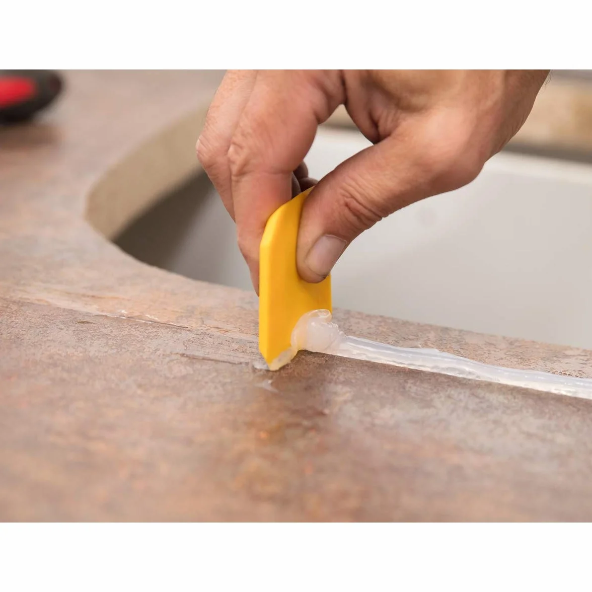 ECD Germany Set 5 Pezzi Raschietto Silicone Estrattore Fughe Spatola Sigillante Utensile Smontaggio
