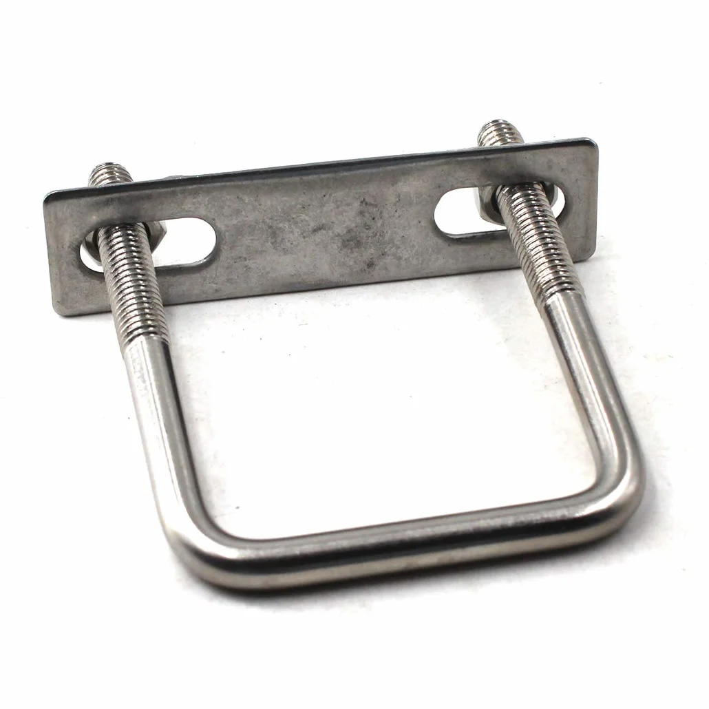 Cavallotto a U quadrato in acciaio inossidabile 304 M8 x 40 mm x 65 mm confezione da 2