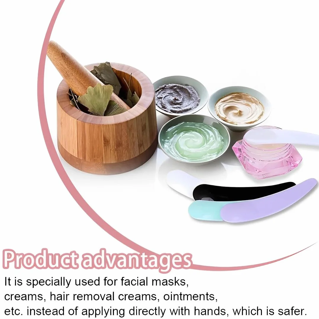 9PCS Mini spatola per trucco in Cura della pelle Applicatore cosmetico per il viso Cucchiaio per maschera per il viso Crema Lozioni Idratanti