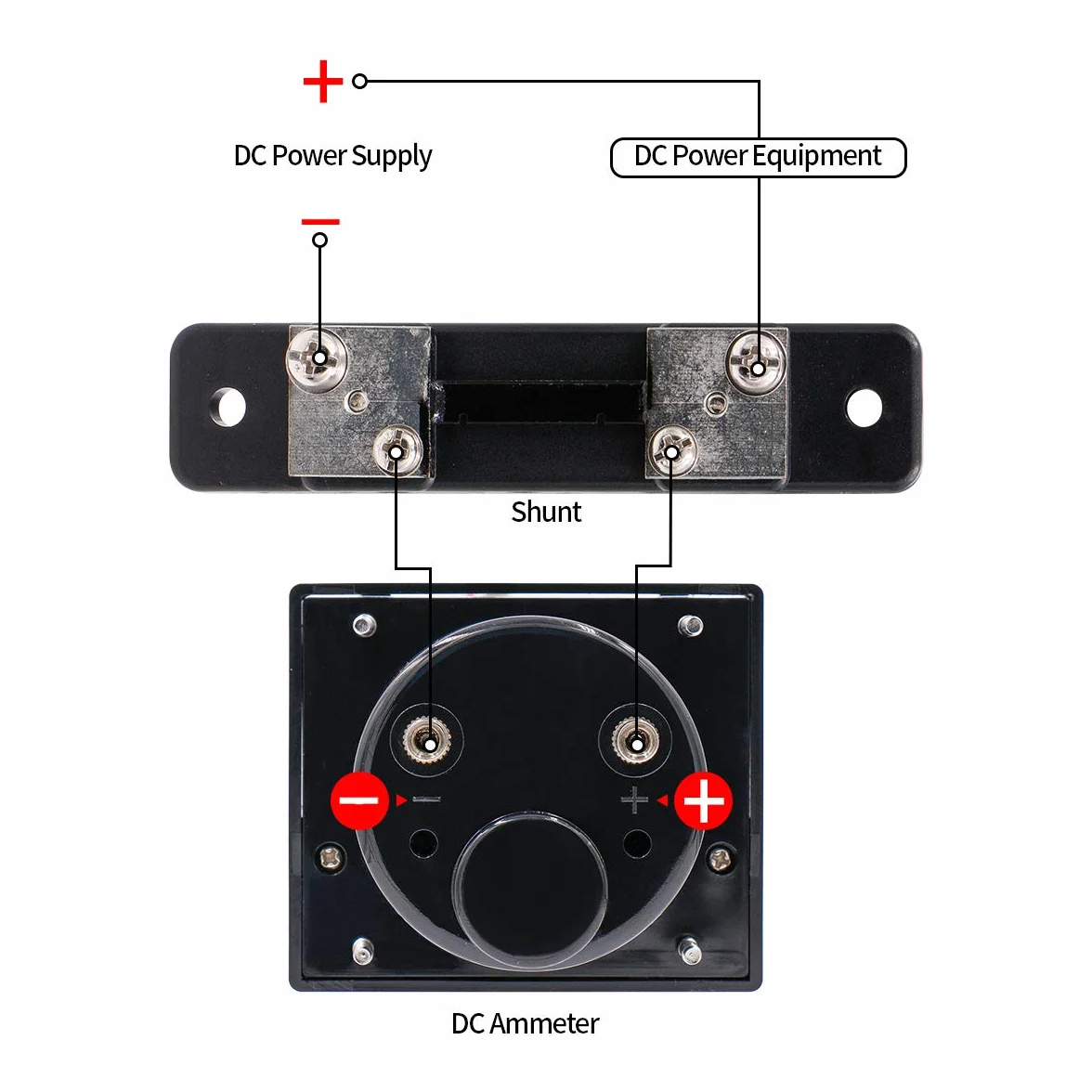 Heschen Contatore amperometro DC 0-30A DH 670 classe 2,0 con Shunt