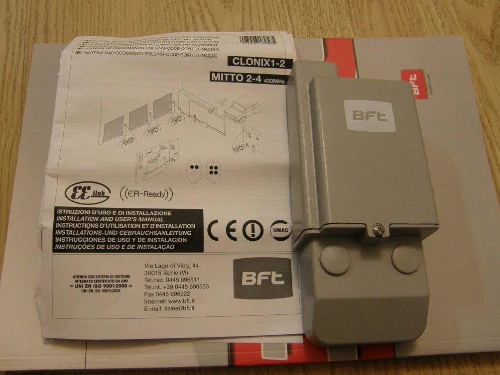 BFT Clonix 2E Ricevitore 2 canali 433,92 MHz 12-24 V AC/DC per MITTO KLEIO TRC