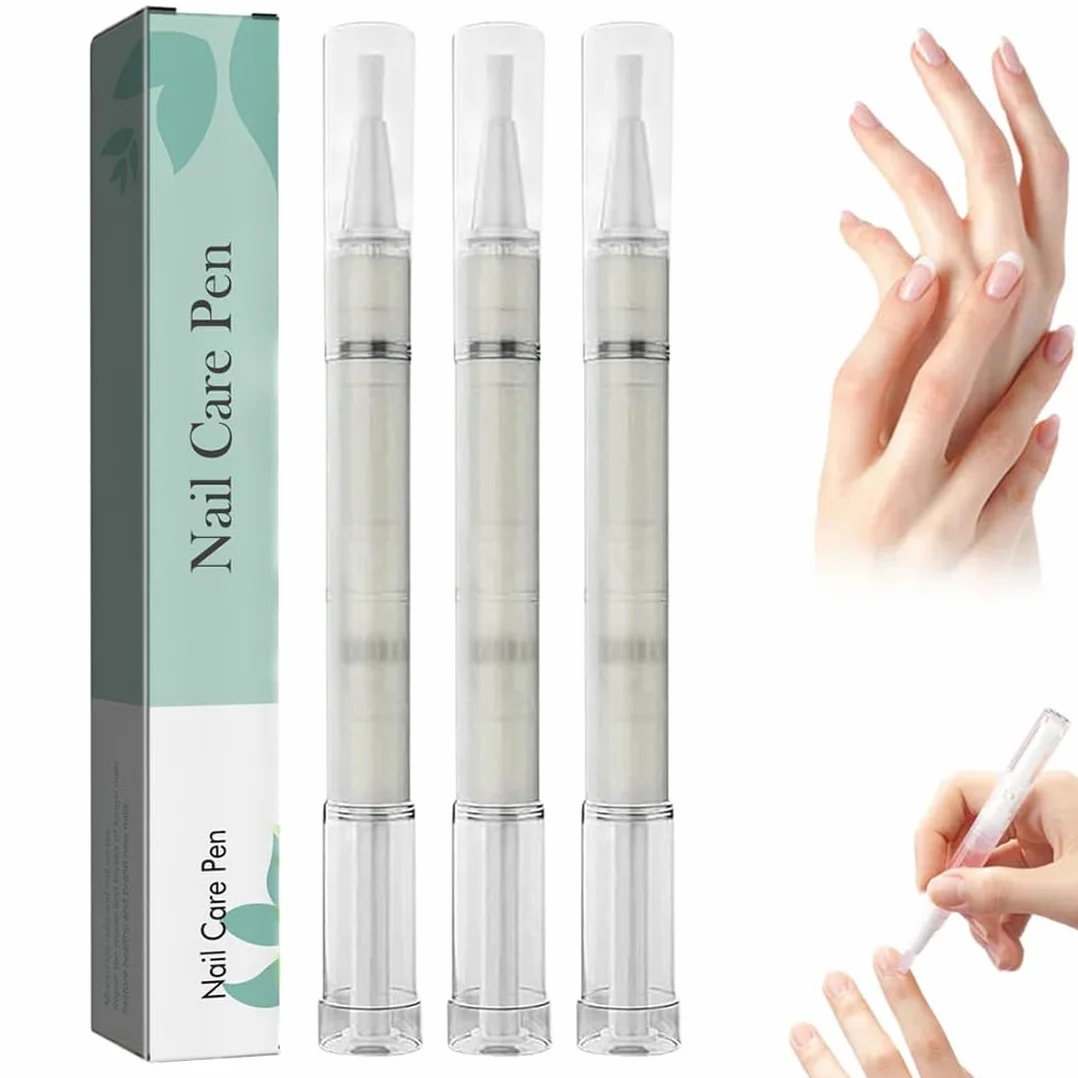 3 pezzi Penna per la Cura Delle Unghie, nail care pen fungo del chiodo, Pennas per Cuticole Unghie Nail Treatment Pen Con Aloe Vera e Olio Dell'albero,Per Cura Delle Unghie e Delle Cuticole