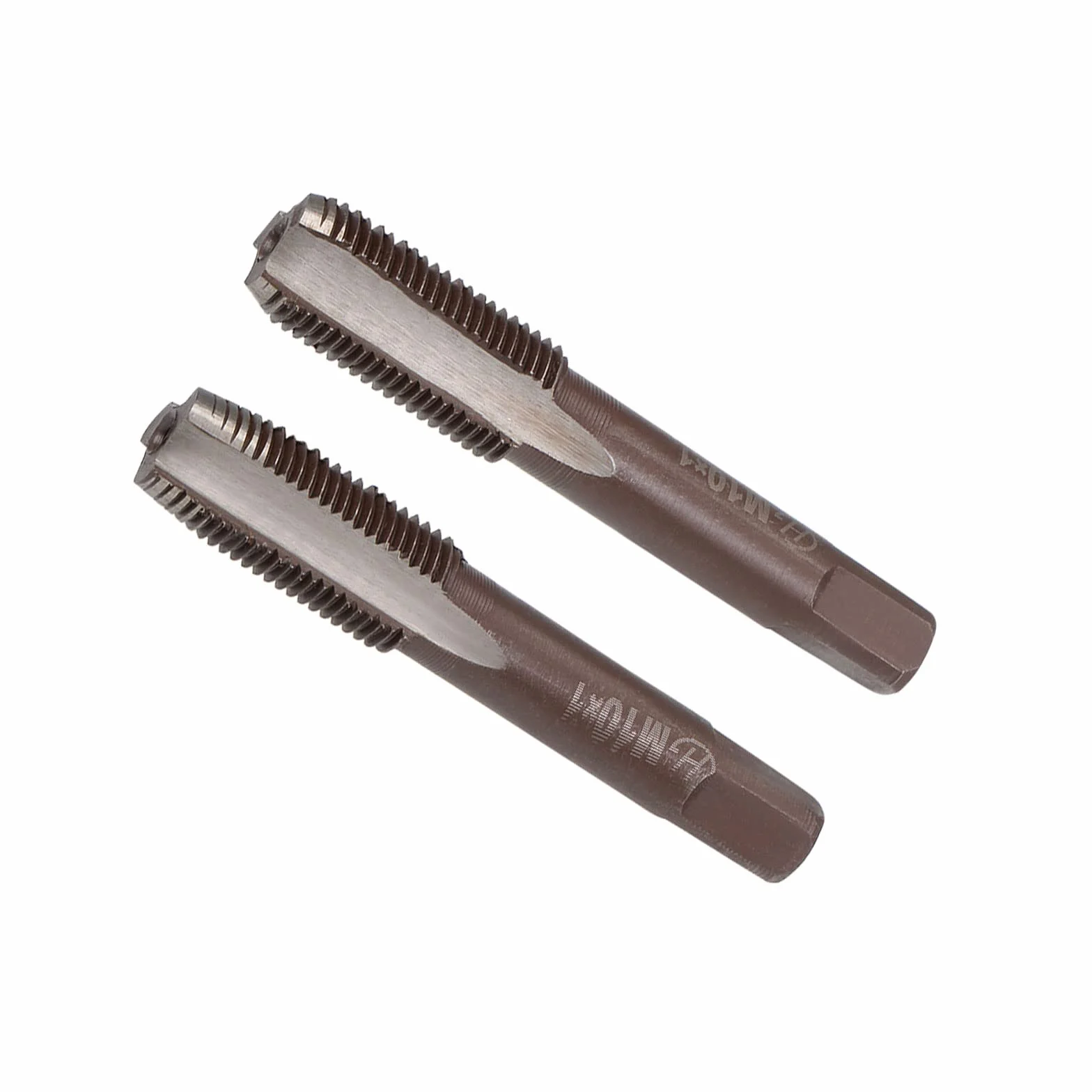 Mano Filettatura Maschi M10 x 1 Metrico Lega Utensile Acciaio Vite Maschiatura Conicità Inferiore - 1 Paio