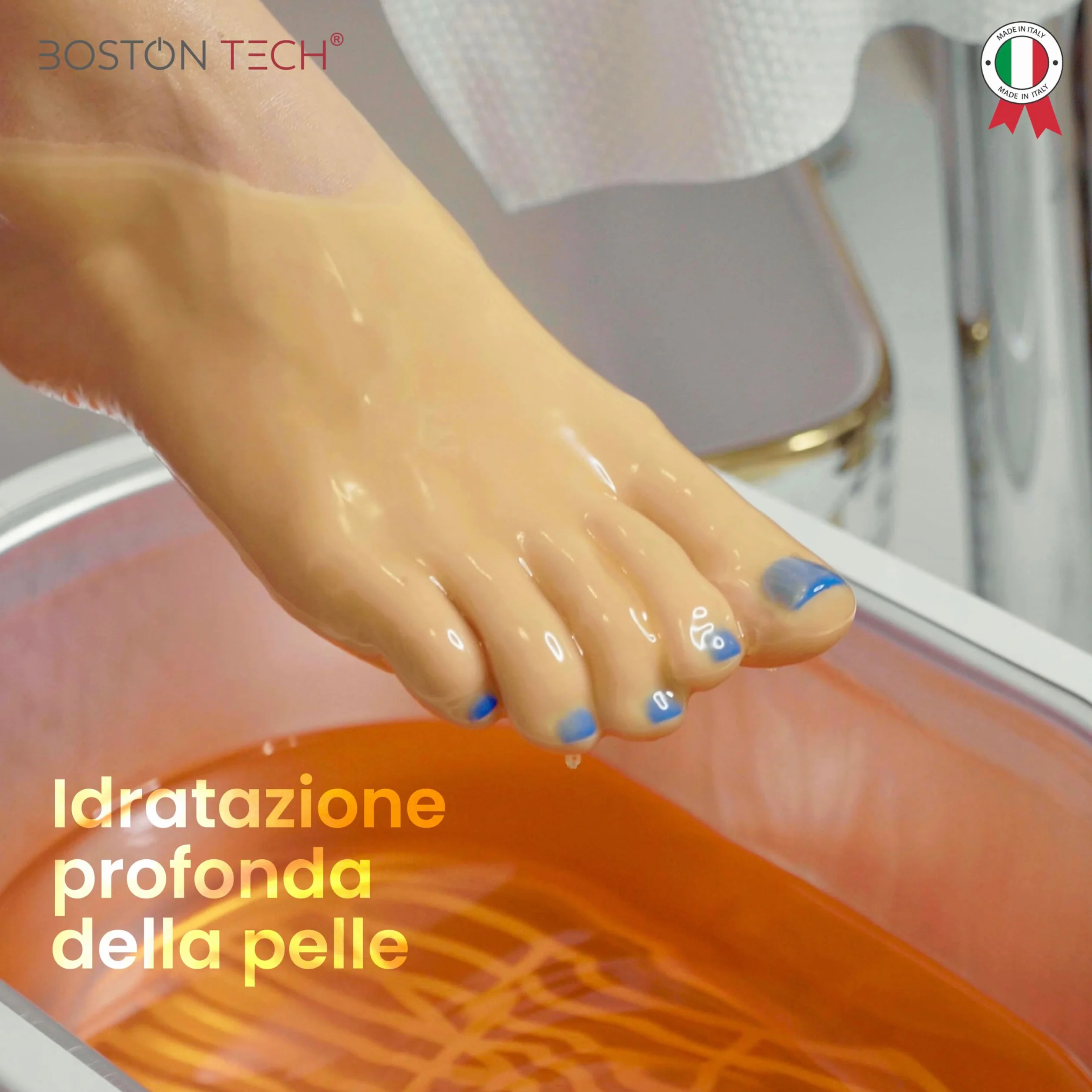 Paraffina Boston Tech per mani e piedi, riabilitazione antiossidante, trattamento di artrite e osteoartrite, idrata e nutre, confezione da 2 blocchi x 500 g Neutro