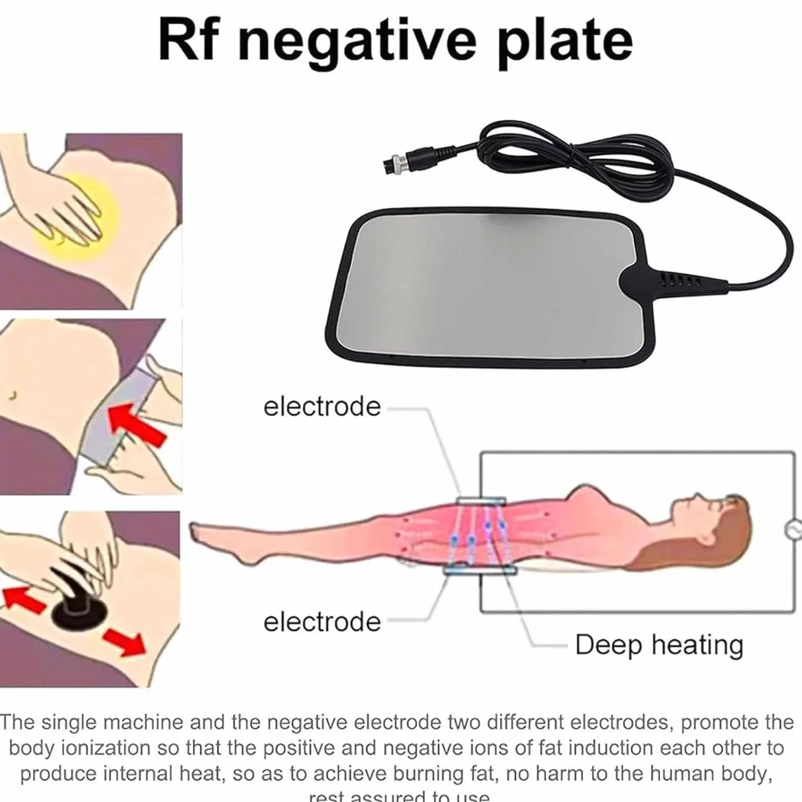 PixCy Tecar Terapia Ret Cet Diatermia Corpo Dimagrante Macchin,Apparecchio per Tecarterapia a Radiofrequenza,per Alleviare Dolore Muscolare,Ridurre Cellulite in profondità