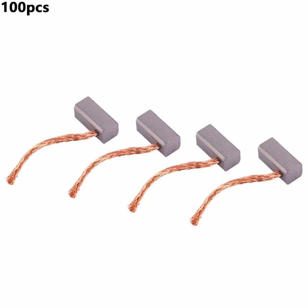 Spazzole di Carbone 100 pezzi 6x6x12.5mm per Motore del Ventilatore Elettronico