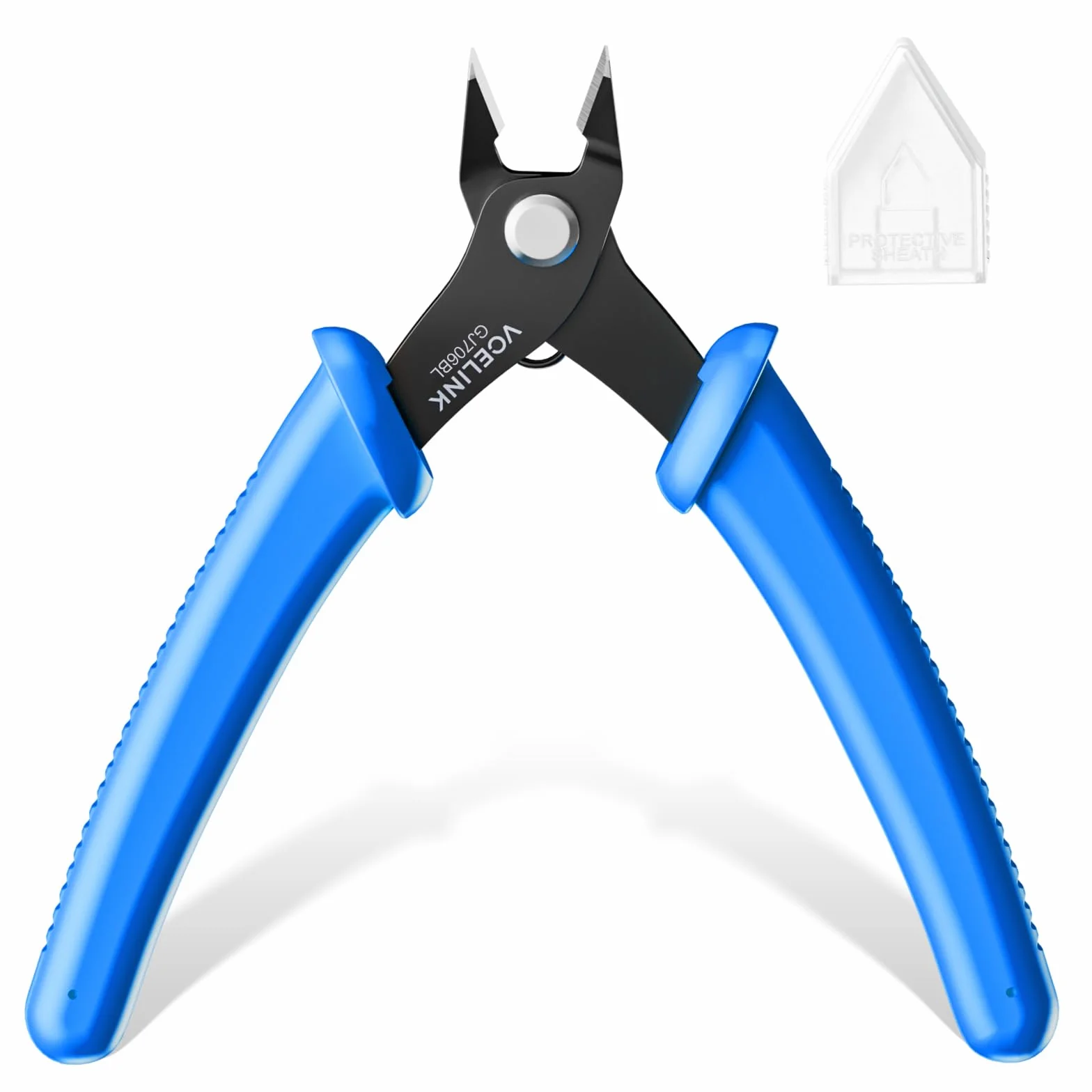 VCELINK Tronchese Diagonali di Precisione per Filo di Rame 0-1,2 mm Blu
