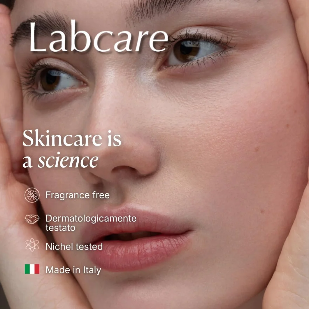 Labcare Omega Totale Siero Occhi e Palpebre - Trattamento Intensivo Rassodante per Lassità Palpebrale e Rughe Laterali con Peptidi, Senza Profumo - 20ml