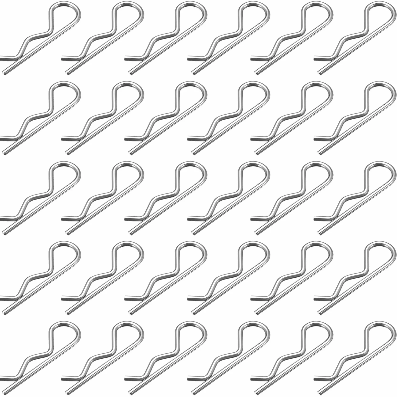 Coppiglia a molla doppia in acciaio inox 1,8 mm x 35 mm 30 pezzi assortimento