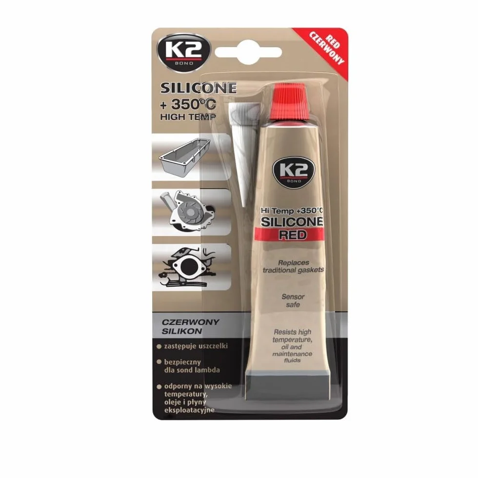 K2 B2400 Silicone per alte temperature Rosso