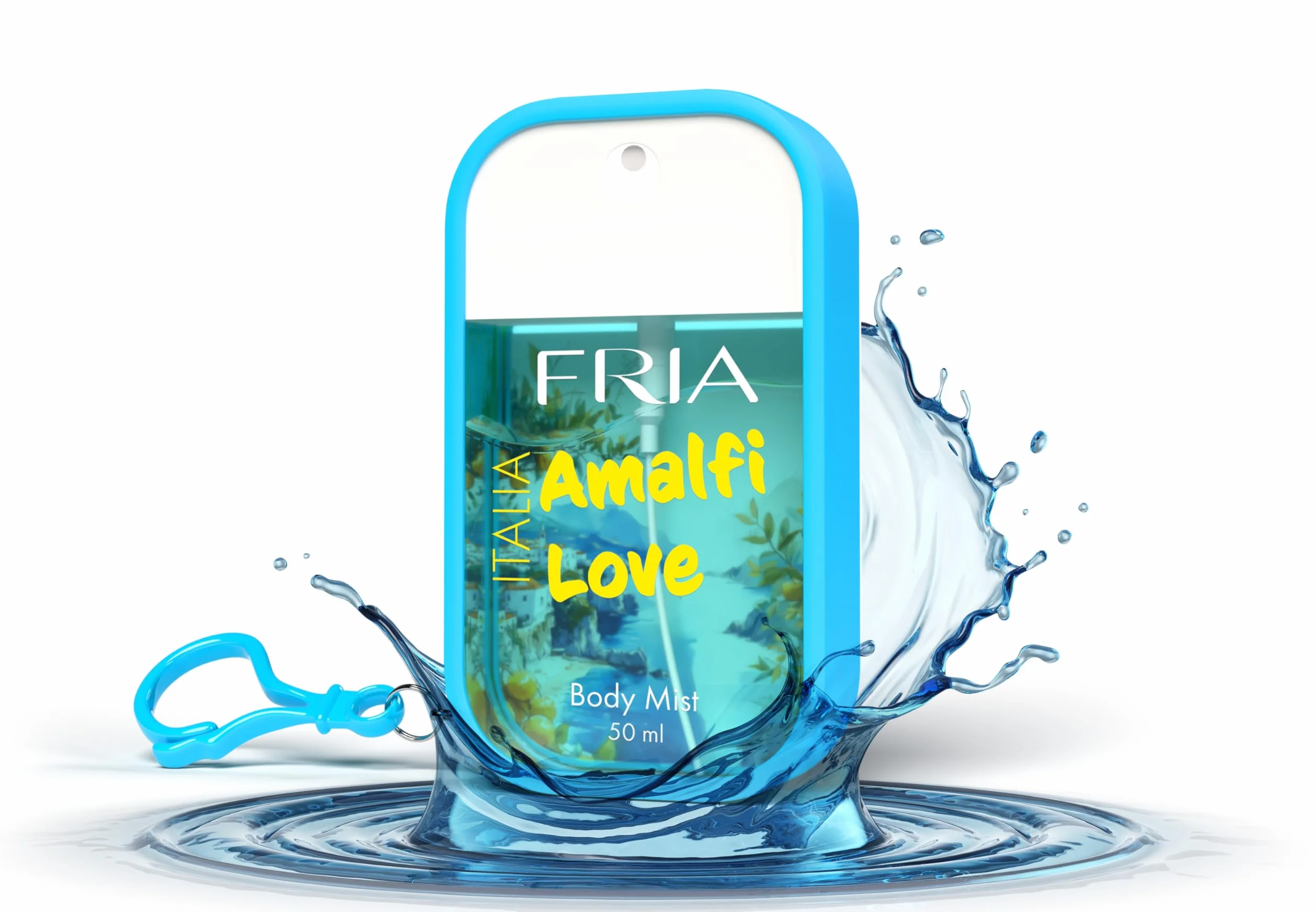 Fria Body Mist, Acqua Profumata Uomo e Donna, Fragranza Amalfi Love Fresca con Agrumi, Sale Marino e Vaniglia, Spray Corpo, 50 ml