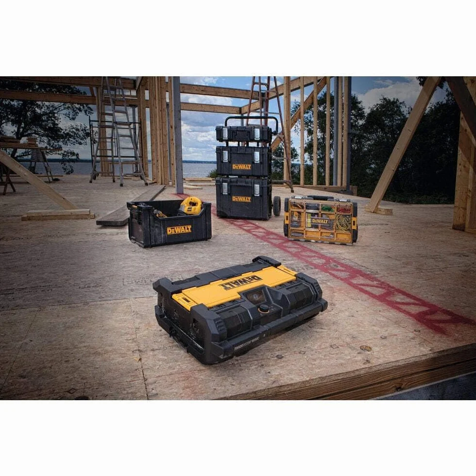 DeWalt Tough System Radio Ds280 Unità Radio Caricabatteria Xr, Am/Fm/Dab, Ip54, Carica Usb