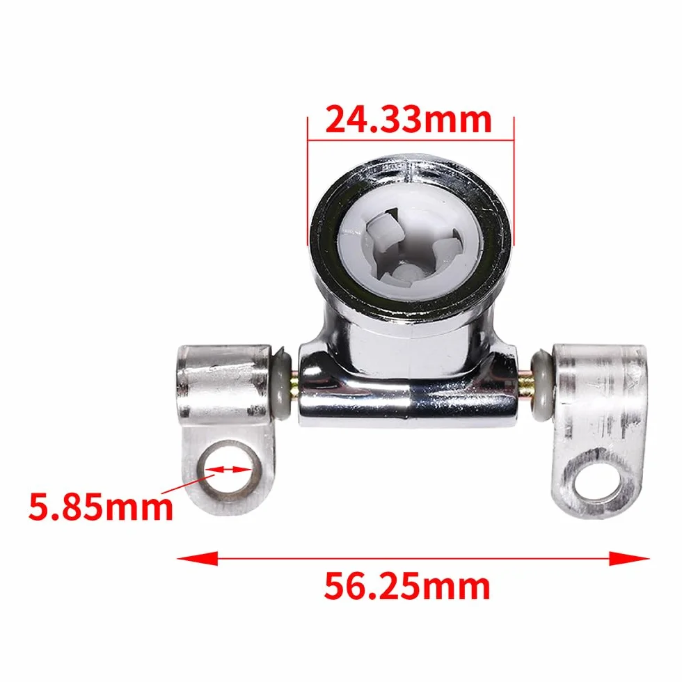 Cerniere WC rimovibili cromate compatibili Dama Giralda Senso