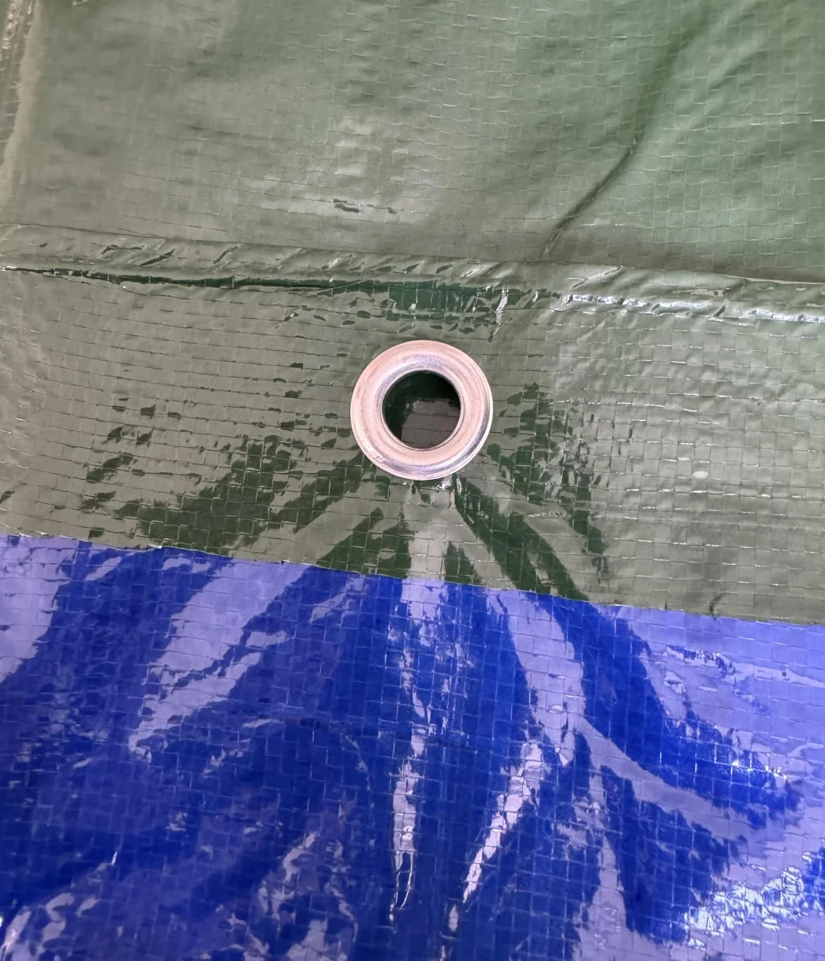Telo Telone Occhiellato Antistrappo Impermeabile Polietilene 5x8m Verde 120 g/m²