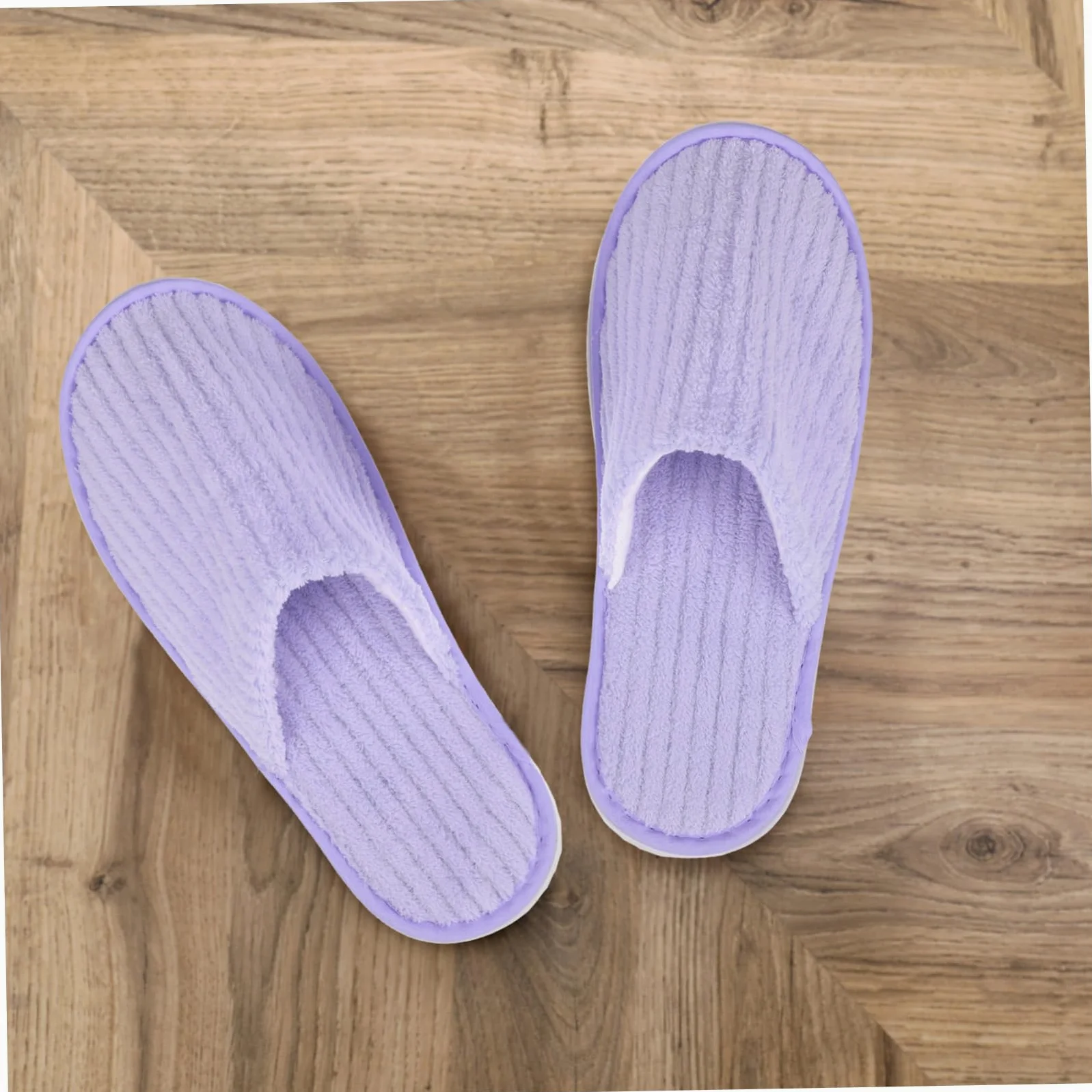 FRCOLOR 12 Paia di Pantofole da Spa Antiscivolo in Pile di Corallo, Leggere, per Viaggio e Spa