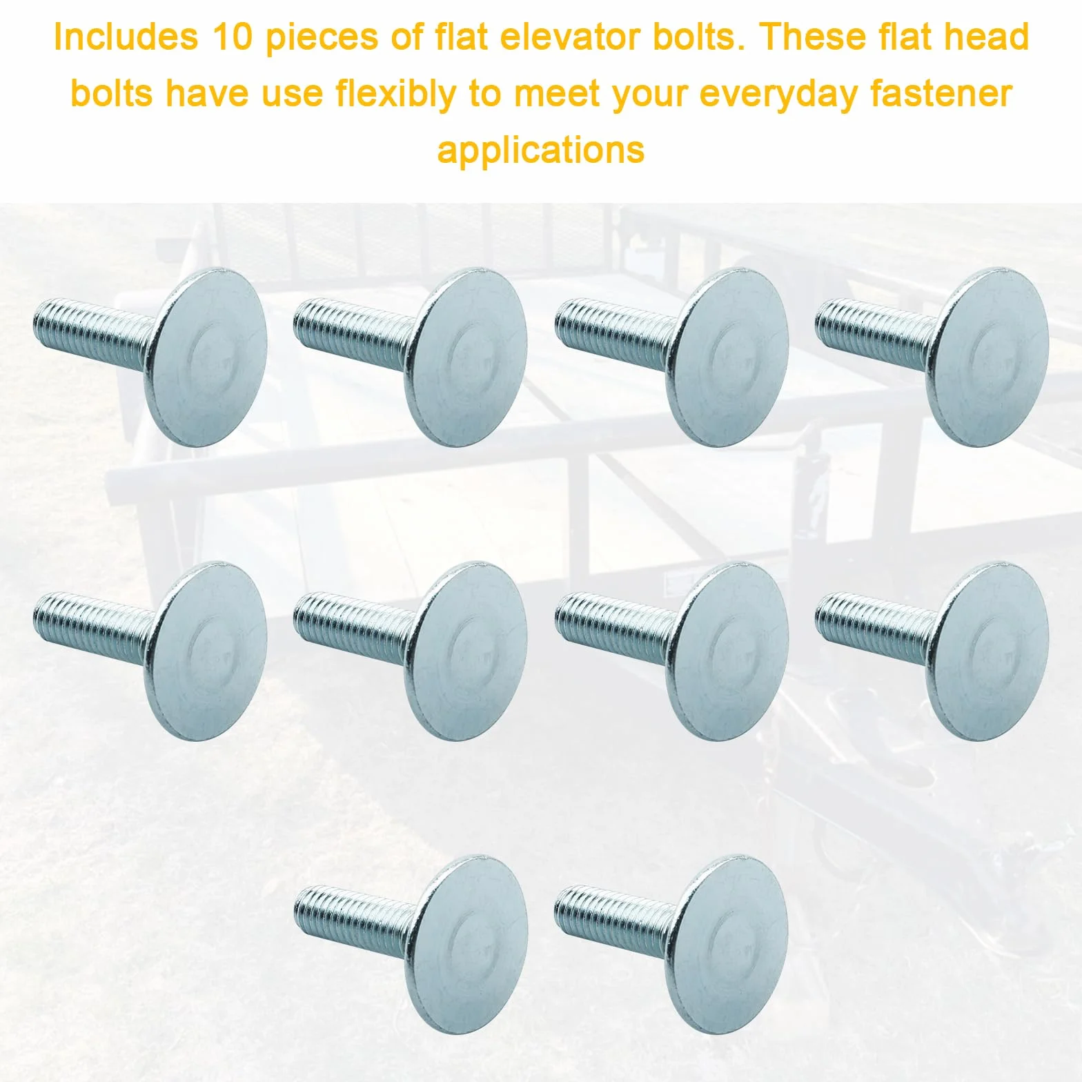 Bulloni per ascensore 3/8-16 x 1-1/2 zincati resistenti alla ruggine