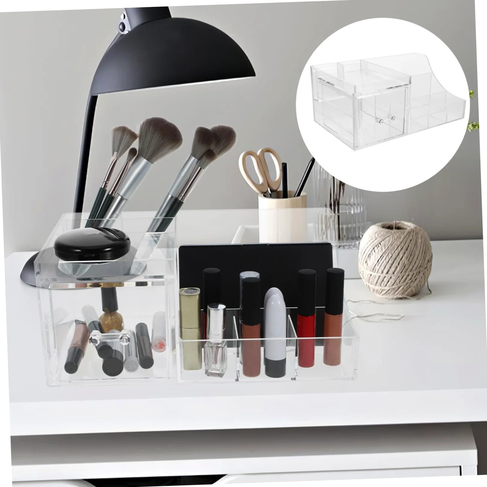 Scatola di Stoccaggio per Cosmetici Skincare Storage, Organizer Trucchi Cassetti Multipli in Ps, Raffinato e Salvaspazio per Bagno e Tavolo | Organizer da Toeletta, Stile Sobrio e Raffinato, Pulizia Facile, Soluzione Salvaspazio per Tenere Tutto Ordinato
