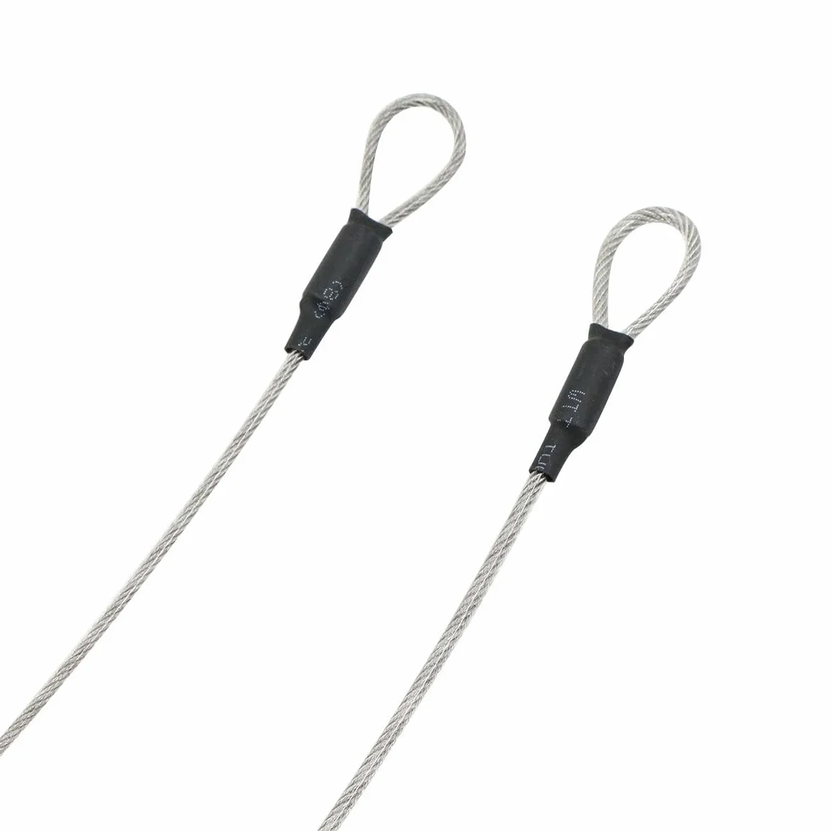 Cavo in acciaio rivestito antifurto 5 mm x 3 m con occhielli per bicicletta e mobili da giardino