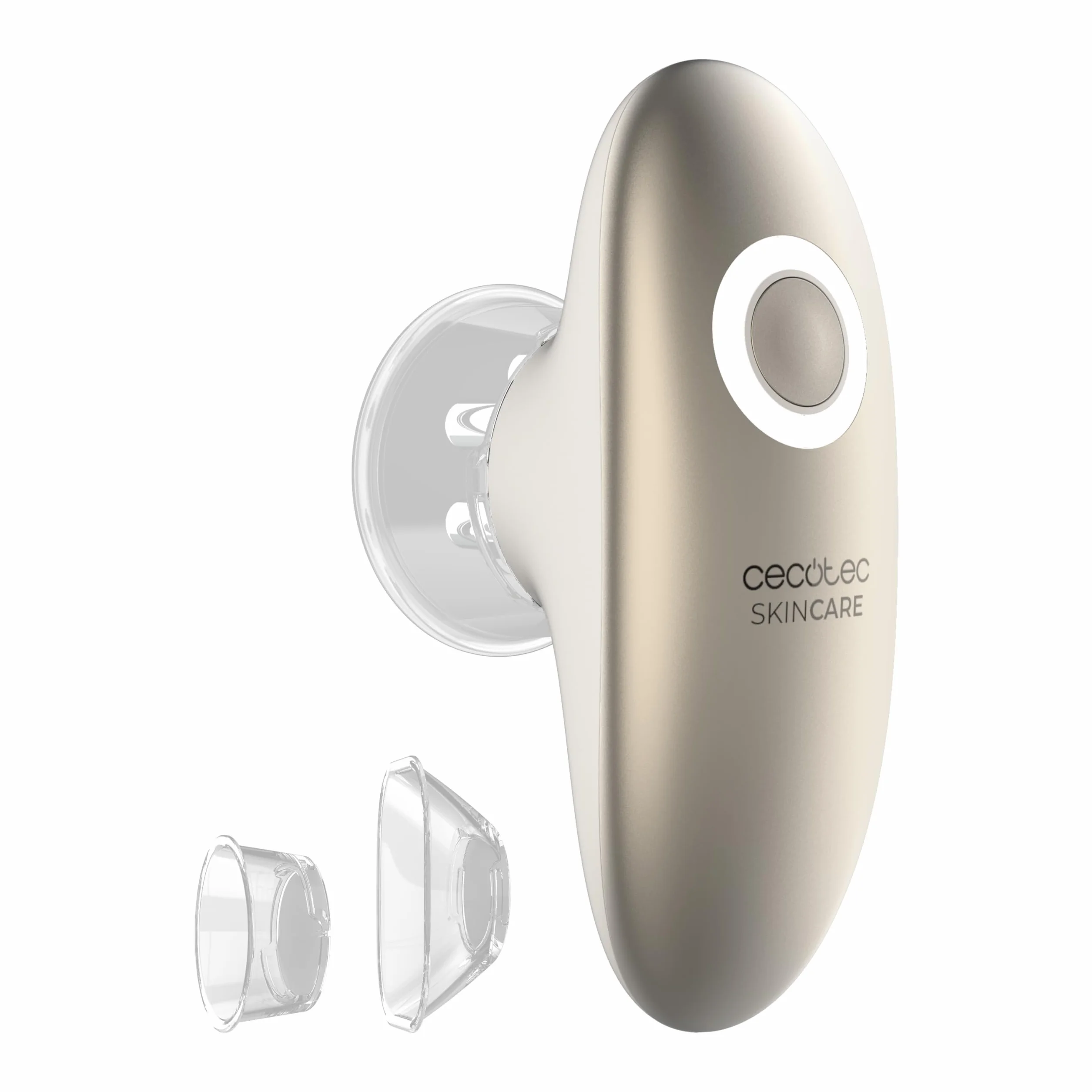 Cecotec Massaggiatore Anticellulite SkinCare Push Up Suction. 3 Modalità: EMS, Corpo e Viso, Funzione Aspirazione, Luce Rossa, 2 Testine, 3 Intensità, 60 Min, Pelle Tonica, Effetto Lifting Immediato