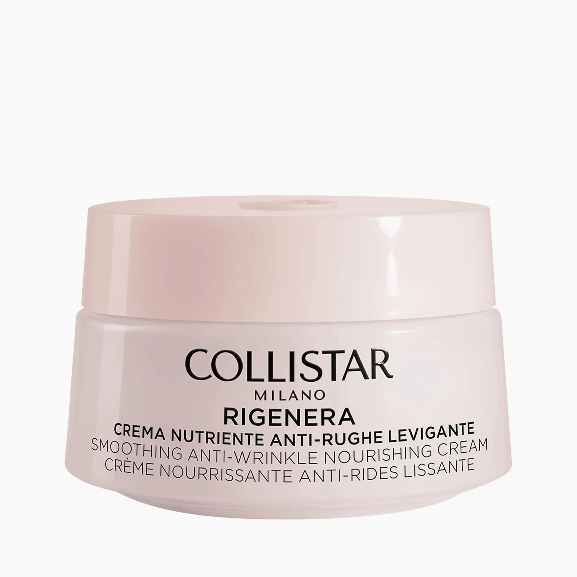 Collistar Rigenera Crema Viso Donna Nutriente Anti-Rughe Levigante,Texture Ricca e Fondente,con Cellule Meristematiche di Rosa Canina Italiana, Riduce le Rughe, Nutre e Rivitalizza Pelli Secche, 50 ml