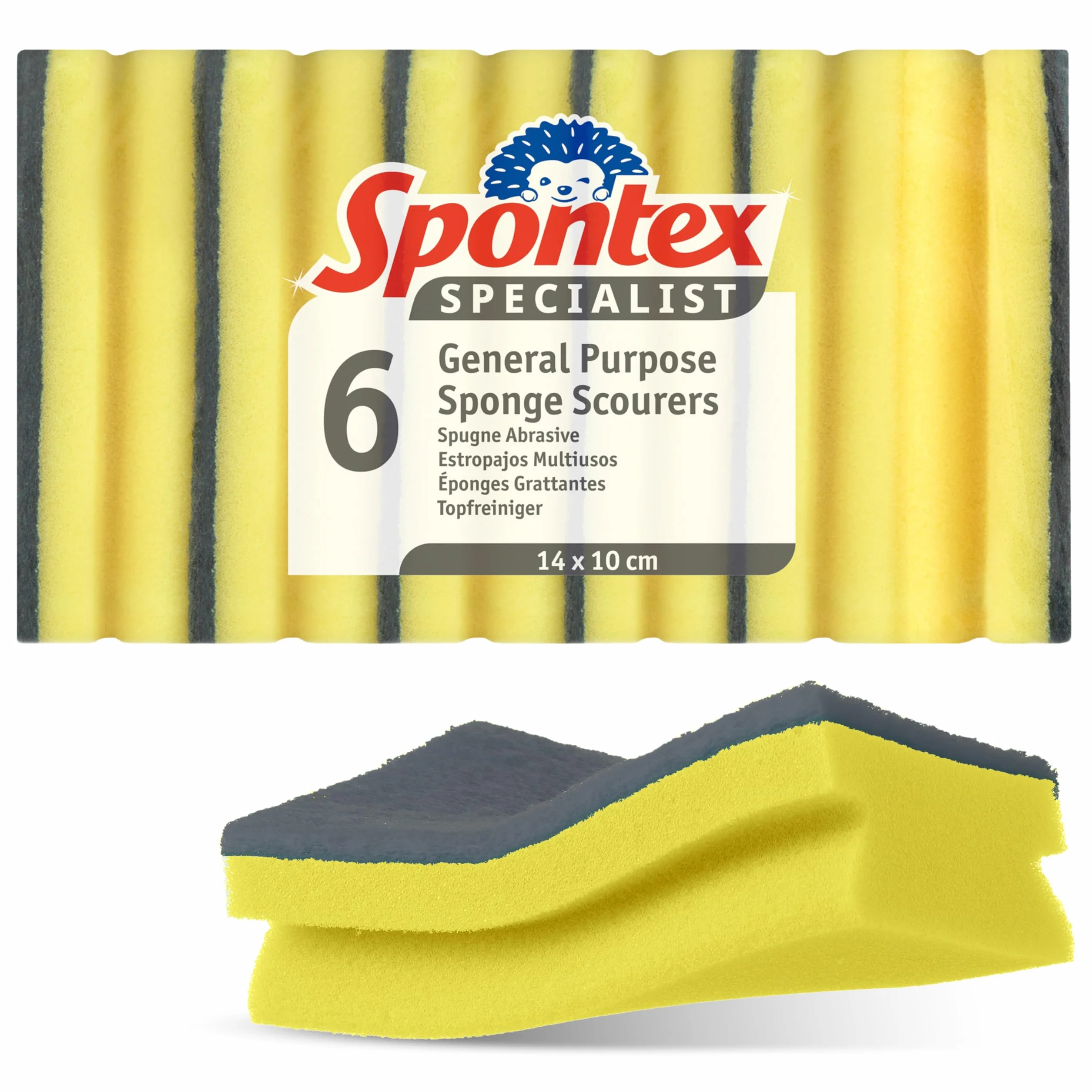 Spontex Specialist Spugna abrasiva XL Confezione da 6