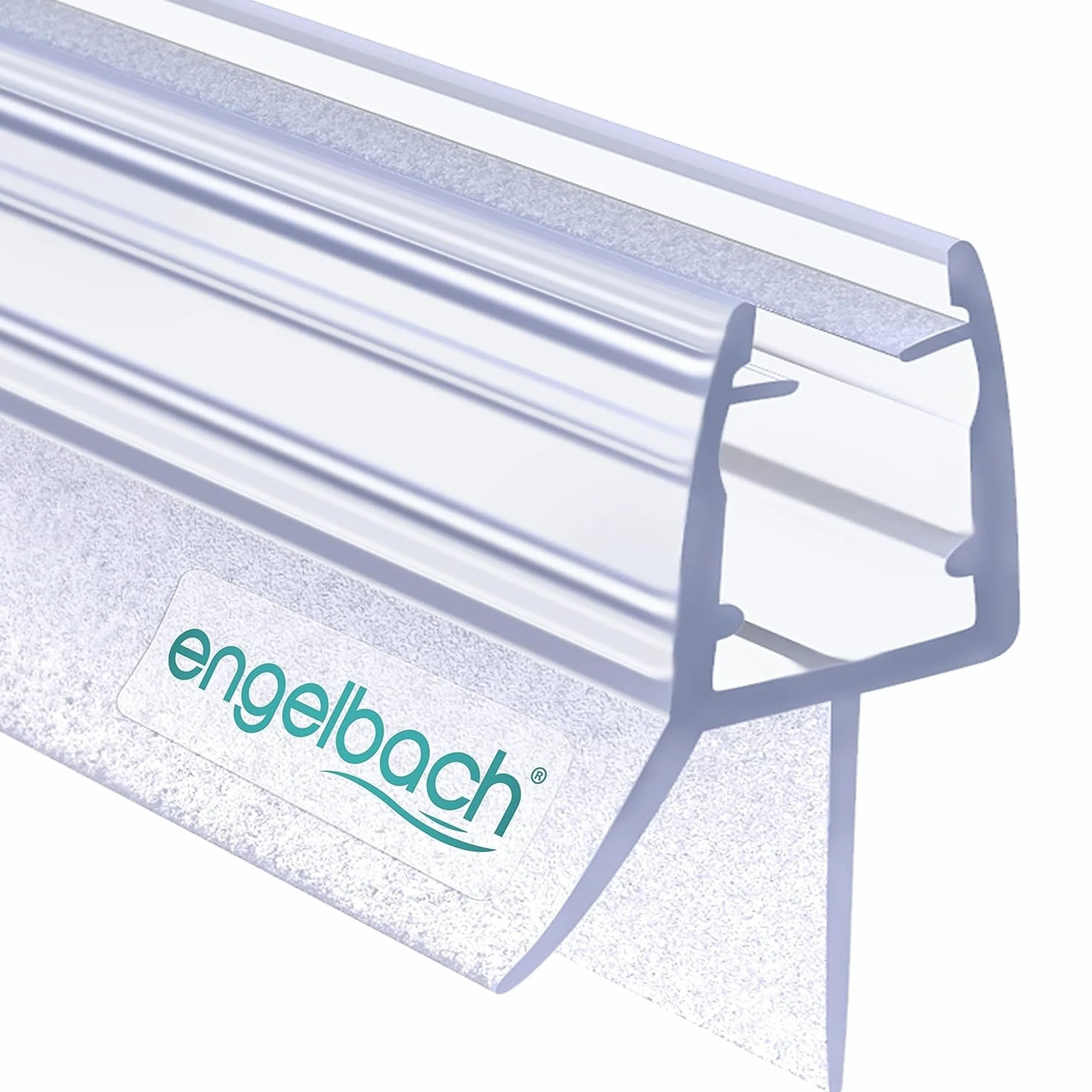 Engelbach Guarnizione Doccia Sottoporta per Porte in Vetro 5-8 mm, Profilo in Gomma Extra Spesso, Impermeabile