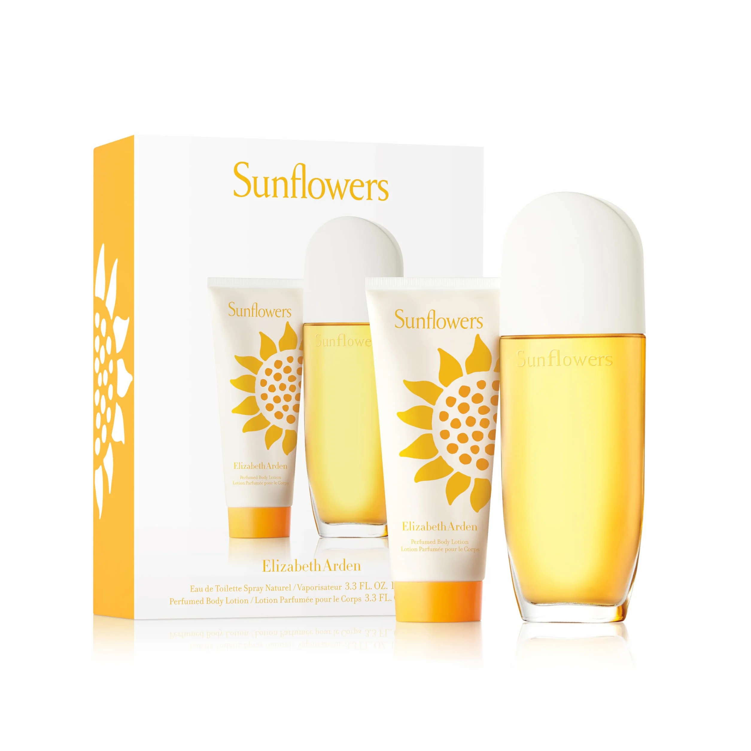 Elizabeth Arden - Sunflowers, Set Donna 2 Pezzi: Eau de Toilette Spray 100 ml e Lozione Corpo Profumata 100 ml, Coffret Regalo