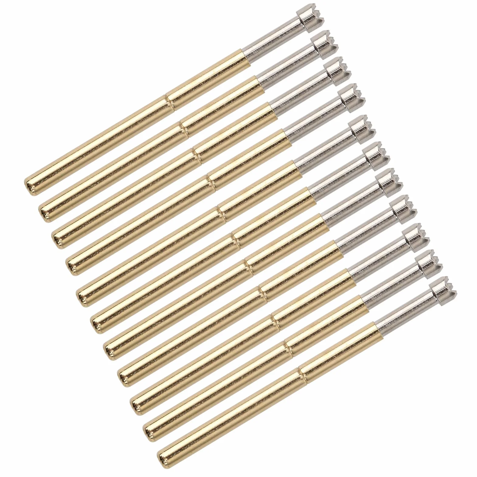 Sonde per test a molla 100 pezzi, pin di contatto 9 artigli 2 mm P125-H