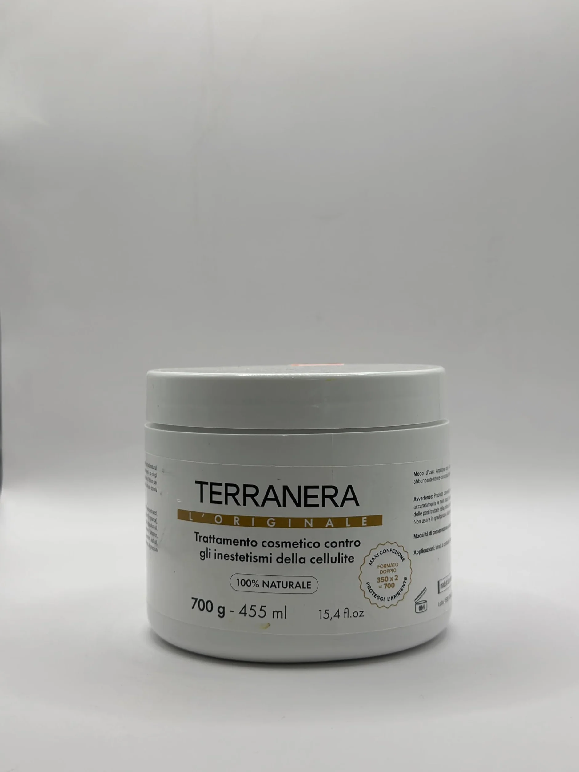 Terranera Fango Anticellulite 1kg (2x700g) – Trattamento Drenante Corpo – Riduce Inestetismi Cellulite e Rassoda la Pelle