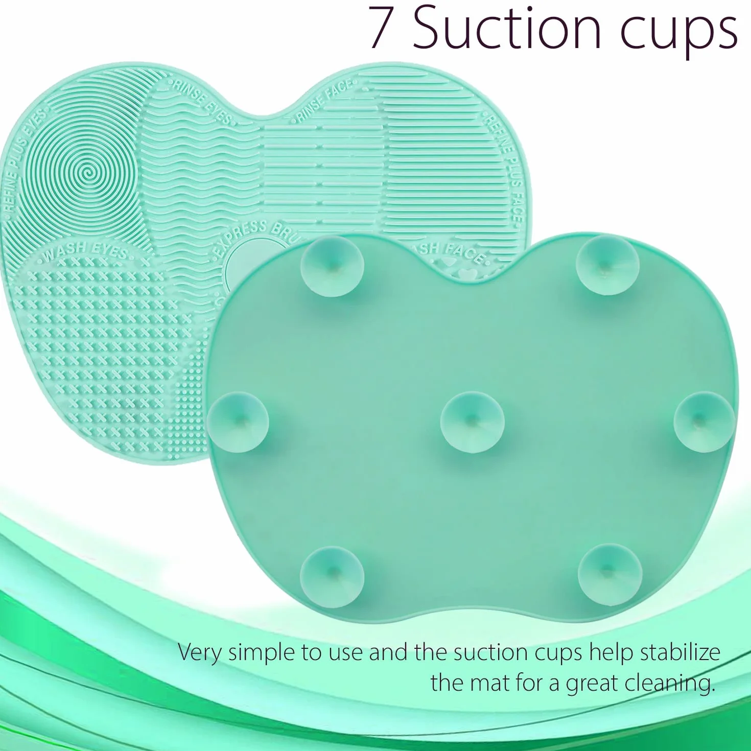 Tappetino Pulizia Pennelli in Silicone (Mint)