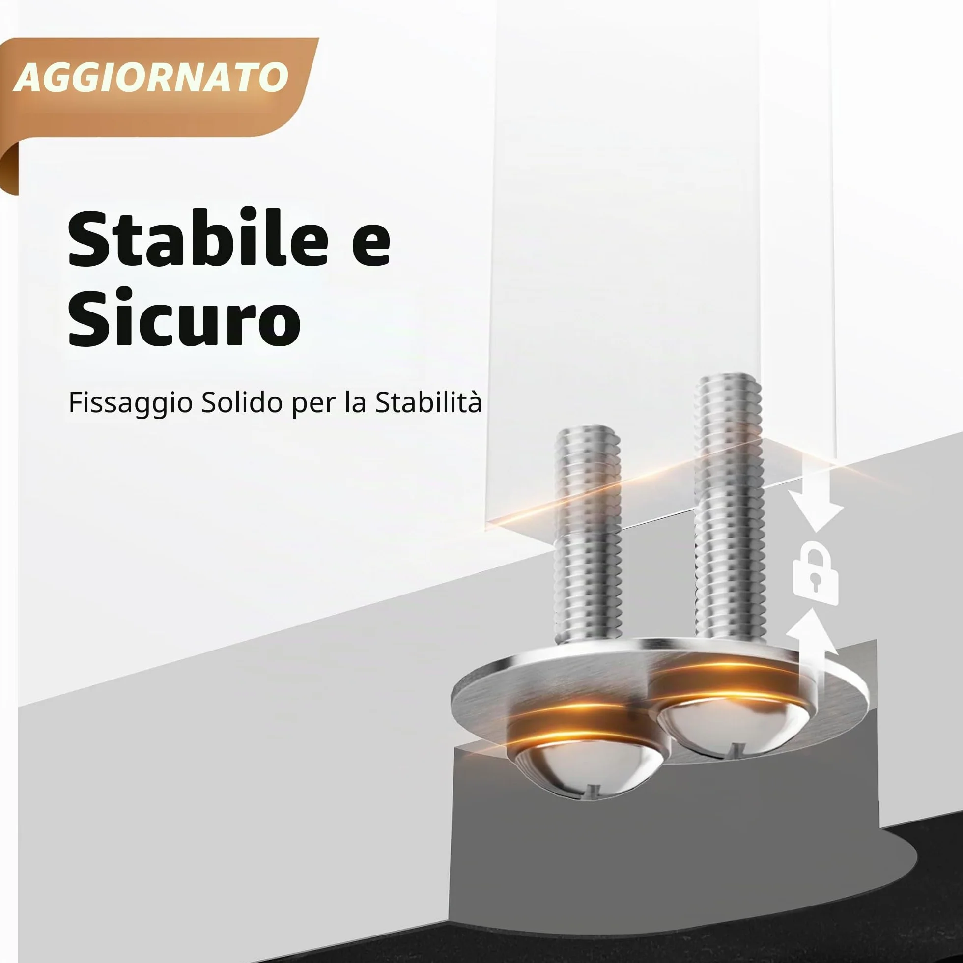 KES Porta Asciugamani da Terra Doppio Acciaio Inossidabile 18/8 Bagno
