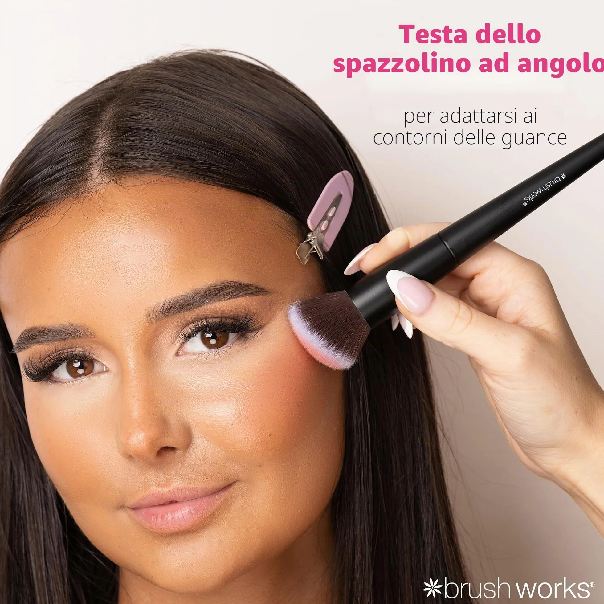 Brushworks No. 7 Angled Blush Brush